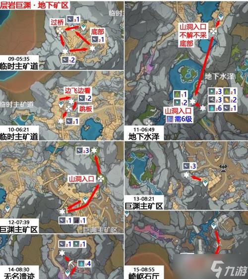 《原神》夜泊石高效采集攻略：详细路线规划助你轻松获取夜泊石资源全解